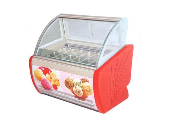 Casseroles commerciales Frost du congélateur 12 d'affichage de crème glacée de Gelato libre