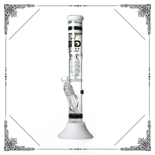 17 Inches Grace Glass Bongs Helix Perc Heady Smoking Water Pipe