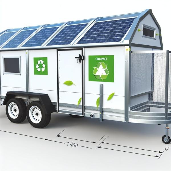Eco-Friendly Compact Farm Trailer for Bulk Material Transport and Precision Cargo Handling