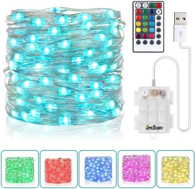 Color Changing Battery Operated Christmas Lights 6V 40m Length 400 LED