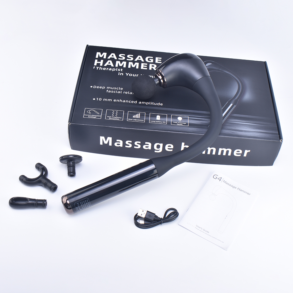 U-Shaped Deep Tissue Vibration Pistola De Masaje Muscle Electric Handheld Fascia Gun Muscle Cordless Body Muscle Massage Gun