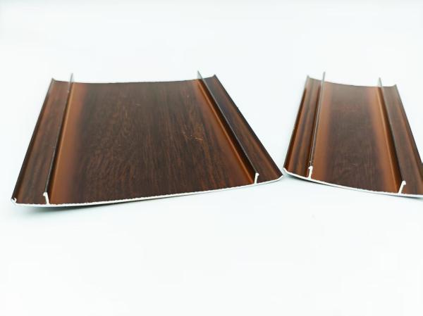 Anti Corrosion Sturdy Wood Finish Aluminium Profiles For Doors And Windows