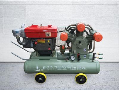 Complete 3.2m3/Min 230l Air Compressor Kaishan With Jack Hammer For Mining Used