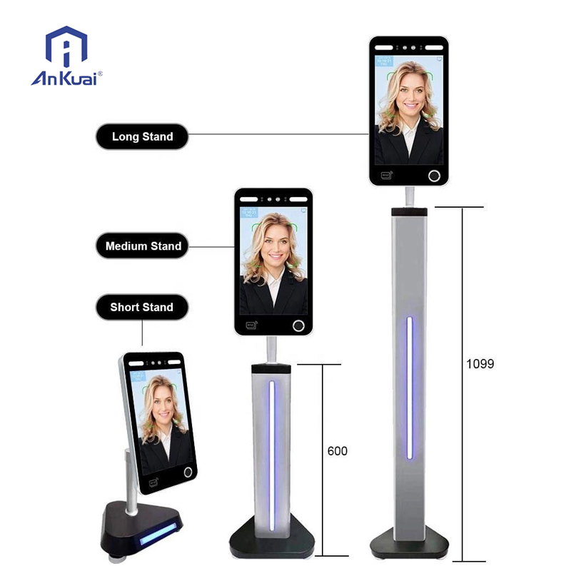 10.1 Inch IPS Screen Biometric Time Attendance Machine Face Recognition Camera IP65 Waterproof Door Lock Access Controlace
