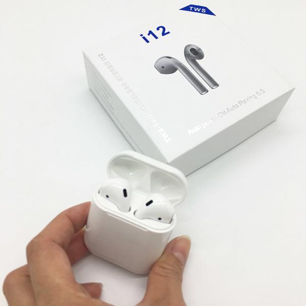 Custom Wireless Bluetooth Earphones Earbuds I12 TWS Real Stereo Good Sound