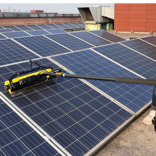 Electricity and Battery Compatible Solar Panels Cleaning Brush with Trade Term Fob