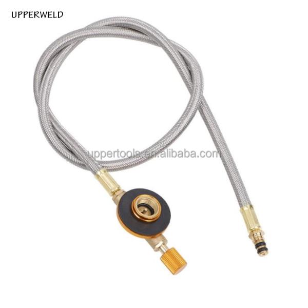 Estufas de gas para acampar al aire libre Adaptador de recarga de propano y antorcha de calefacción para una conexión fácil