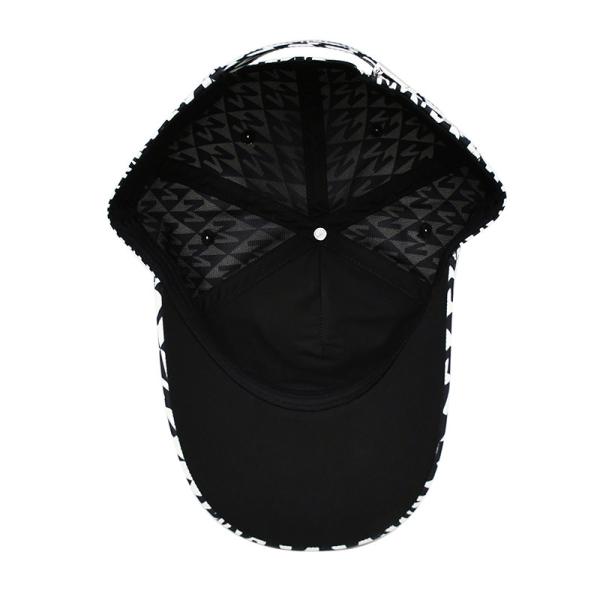 Customized Flat Embroidery Golf Hat Snapback Nylon Webbing Metal Buckle