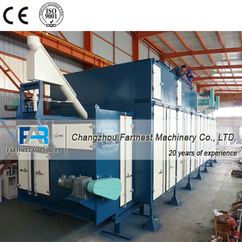 Horizontal Steel Feed Extruder Machine Circumfluent Aqua Feed Dryer 380 Voltage