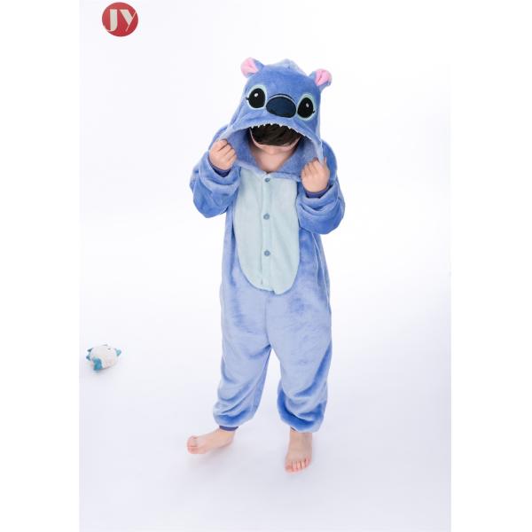 Blue Stitch Kigurumi Onesie Halloween Animal Kids Pajamas Breathable Unisex