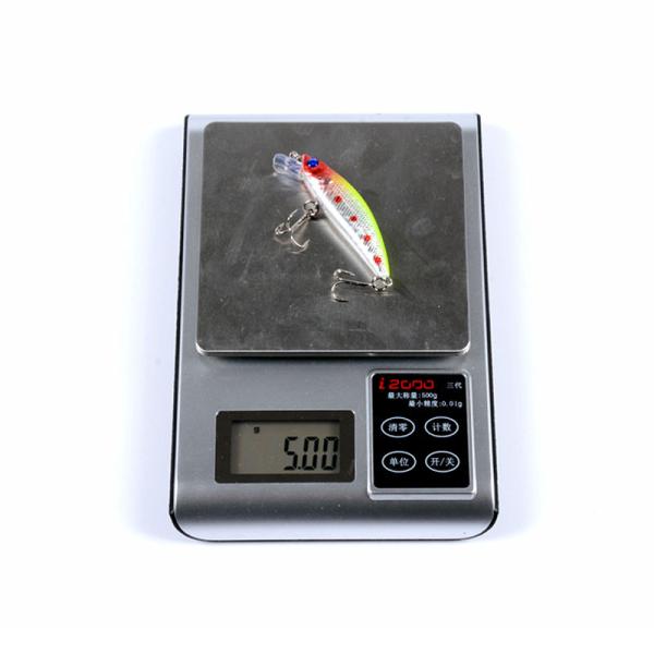 10 Colors 6.70CM/5g 8# Hooks Perch,Crucian,Culter Alburnus Plastic Fishing Bait Plastic Minnow Lures