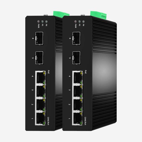 O ponto de entrada industrial esperto fácil do gigabit comuta STP RSTP 4 que o ponto de entrada portuário comuta 2 portos de SFP