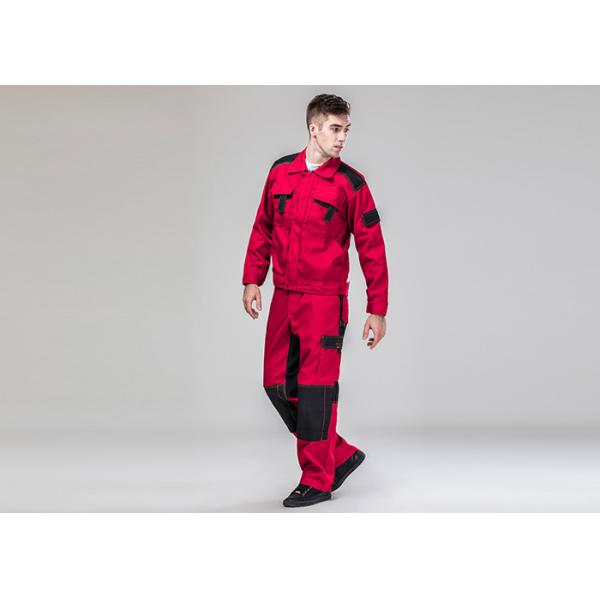 Durable Polycotton Blended Protective Safety Clothing Contrast Jacket Trousers Suit