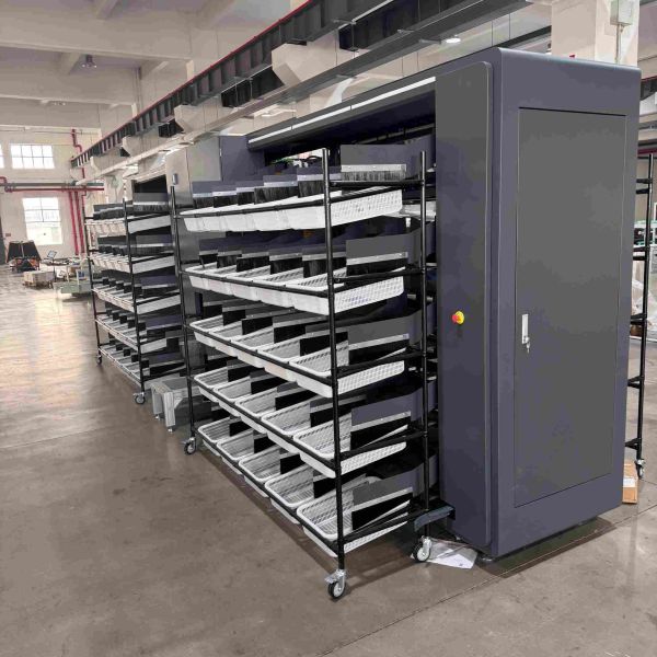 High Density 100 Slots Reciprocating Multi-Layer Cart Put Wall System for E-Commerce Warehouse Sorting