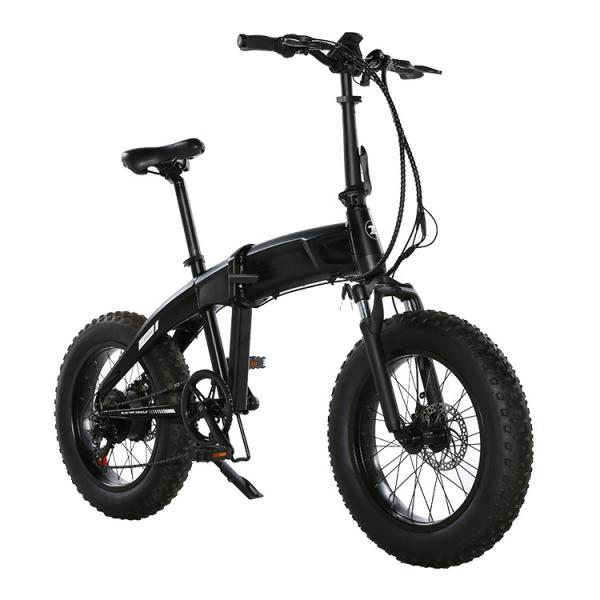 48V Fat Tire Electric Mountain Bike Full Suspension 20 Inch 10000mAh