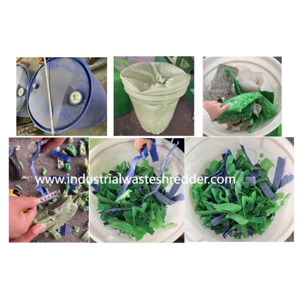 High Efficiency Waste Plastic Barrel Shredder,200L HDPE IBC Drum Dual Shaft Shredder With CE,Gallon Plastic Drum Crusher 1000kg Per Hour,Chemical Plastic Drum Pre Shredder