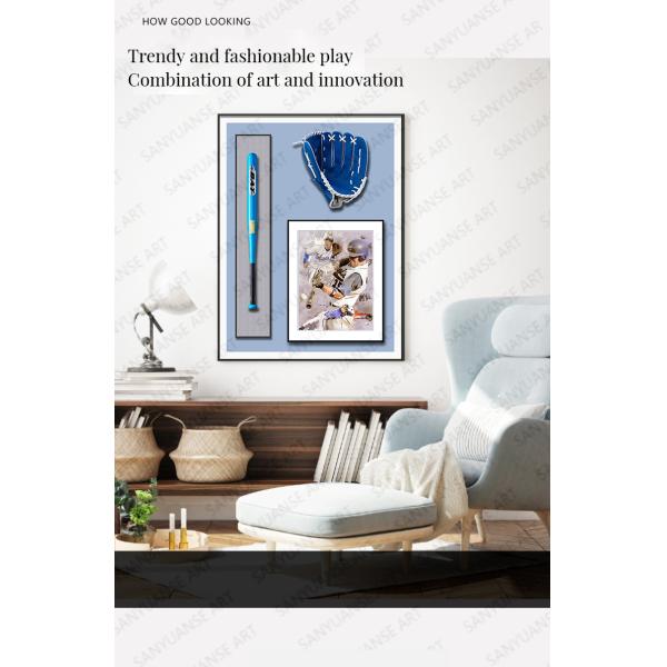 Stylish Three-dimensional Baseball Decorative Painting for Hotel Anniversary Occasion