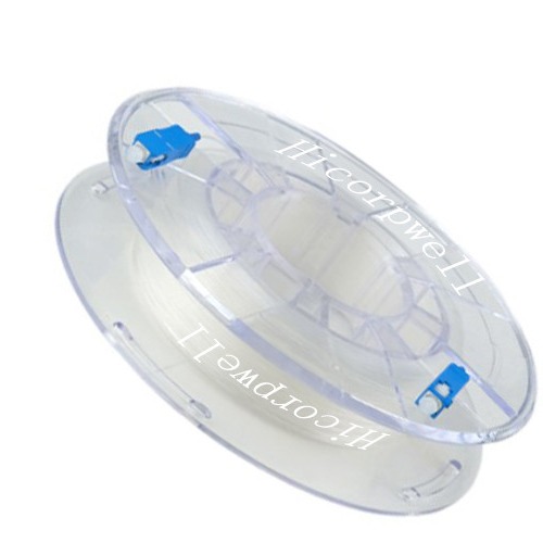 1KM SM Bare Fiber Spool with SC/APC to LC/APC 2m Pigtail at Each End