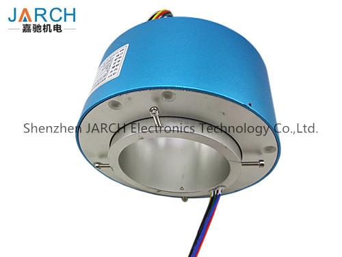 Lead free100mm through bore electrical slip ring / miniature slip ring Max speed:500RPM