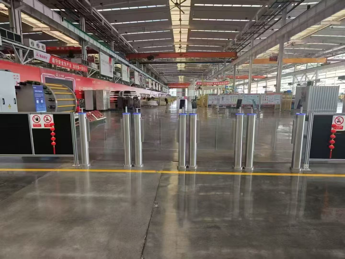 Full Height Swing Barrier Gate High Security For Airport School Gym