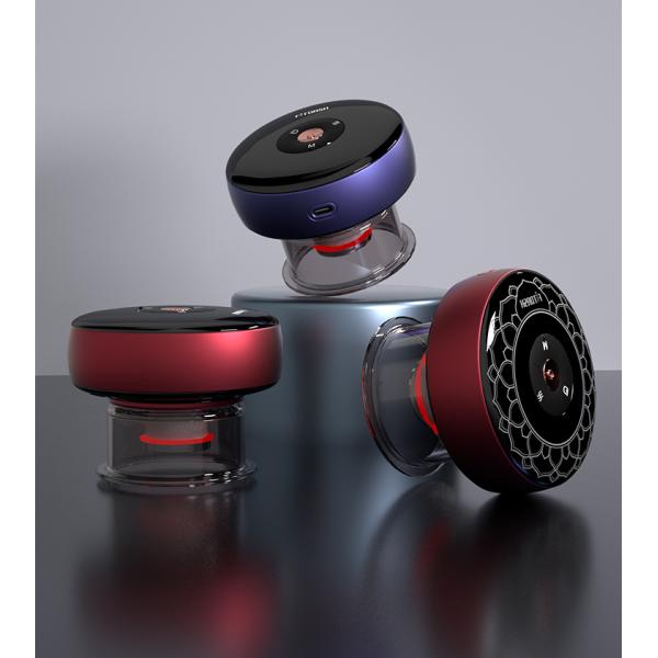 Type-C Powered Fitdash Foot Massage Therapy Device with Red Light and Vibrating Suction