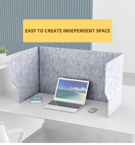 Anti-Noise 100% Recyclable Polyester Fiber Pet Acoustic Desk Panel for Office
