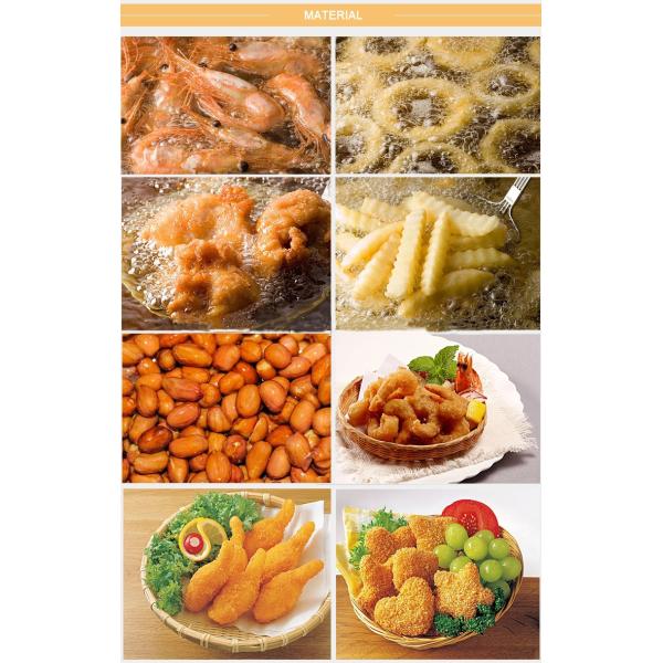 Smokeless Deep Fryer Gas French Fries Automatic Frying Machine