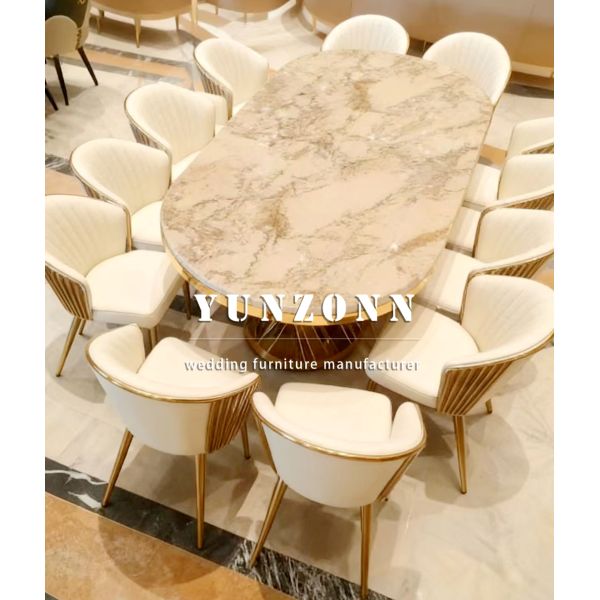 Factory Wholesale Luxury Wedding Reception Durable Stainless Steel Metal Chairs for Events