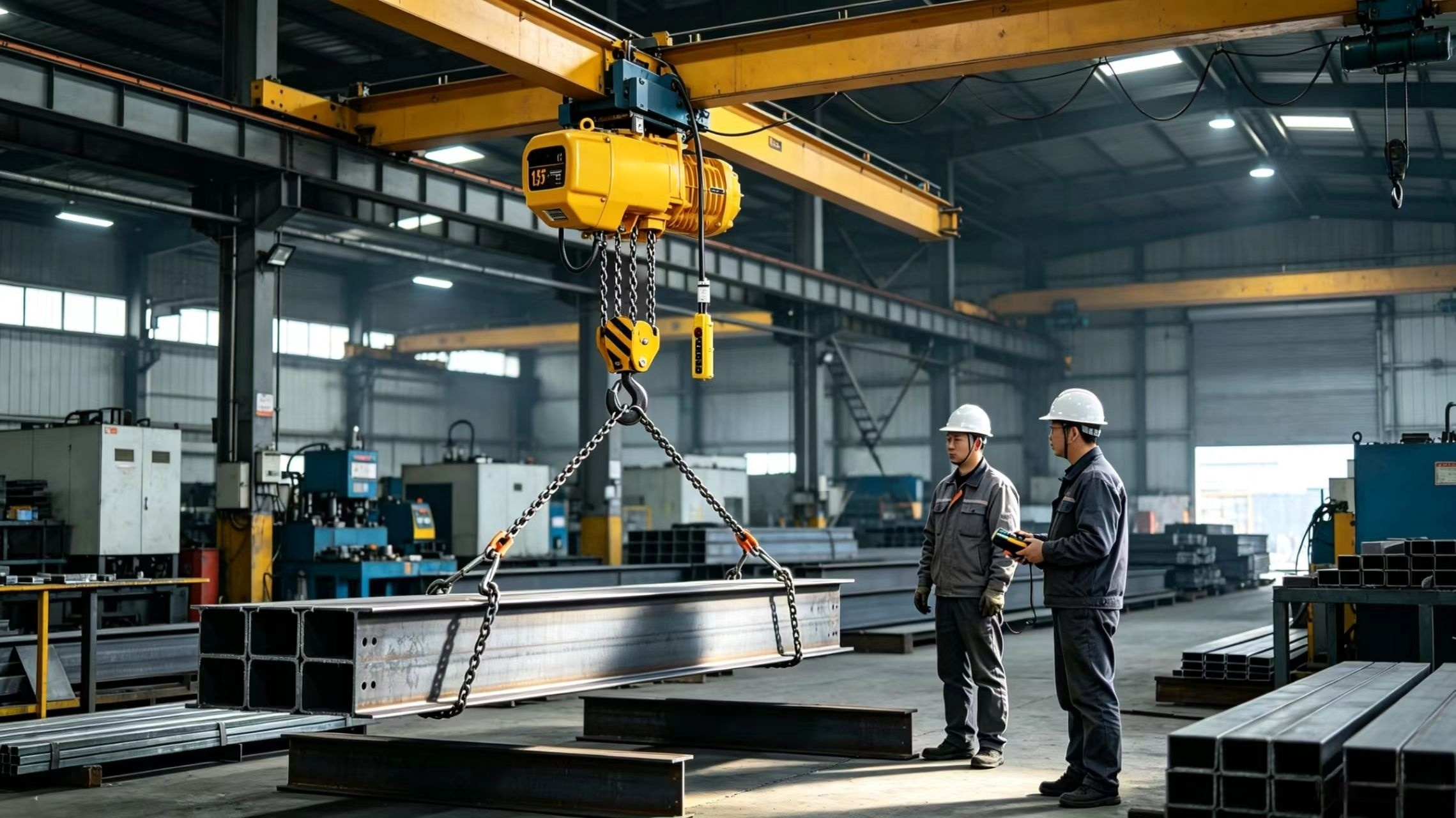 HHBB Chain Block Hoist Customized Electric Hoist With Trolley