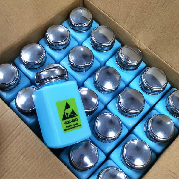 Antistatic Plastic Alcohol Solvent ESD Dispenser Bottle 6OZ Blue