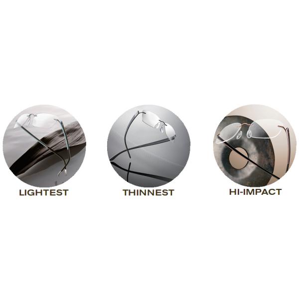 ASP UV400 Prescription Eyeglass Lenses 1.61 Refractive Index 65 / 75MM Diamater