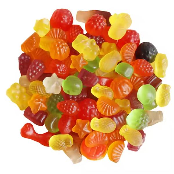 Halal Certification Fruit Flavored Gummies Ball Sour Sweet Flavour Soft Candy Gummy