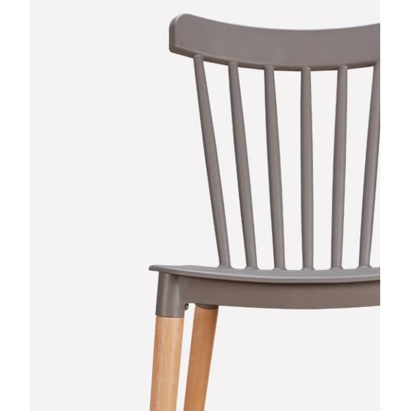 Simple Windsor chair solid wood dining chair family creative leisure chair dining room stool Nordic negotiating chair
