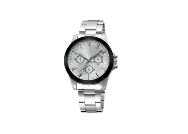 Silver Field Chronograph Watch , Timepieces Quartz Chronograph Watch 10ATM