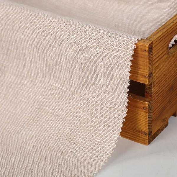 Direct Factory Sales Women's Clothing Organic Linen Cotton Yarn-Dyed Fabrics Solid Color Blouse T-Shirt Dress Woven Stretch