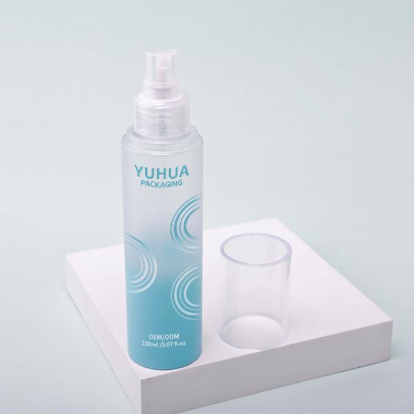 Custom Toner Cosmetic Spray Bottle Clear Cylinder PET Spray Bottle For Moisturizing Toner