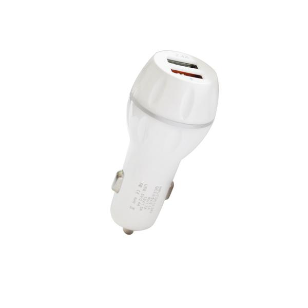 Universal Cell Phone Car Charger Adapter , Car Lighter Phone Charger Ce Rohs Certificate