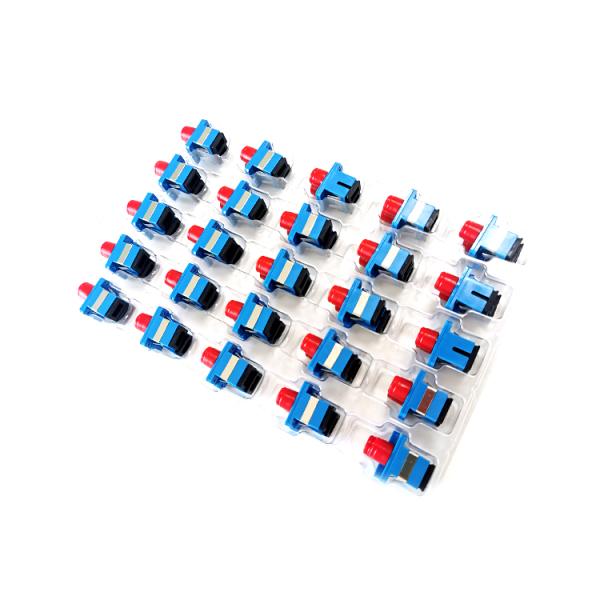 SC SM ABS к гибриду муфты оптического волокна FC служит фланцем пластиковый переходник