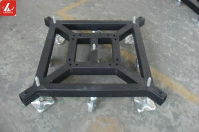Removable Stage Truss Systems Lift Steel Base Plate With Wheels / Stationary