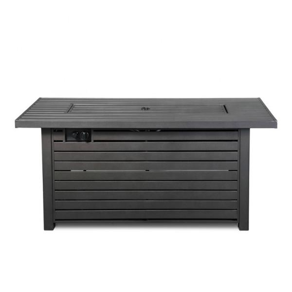 Aluminum Patio Gas 50000BTU Square Fire Pit Table Customized Color