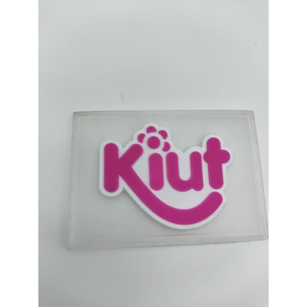 Sewing Clothes Business Logo Sticker Labels PVC Material Transluscent