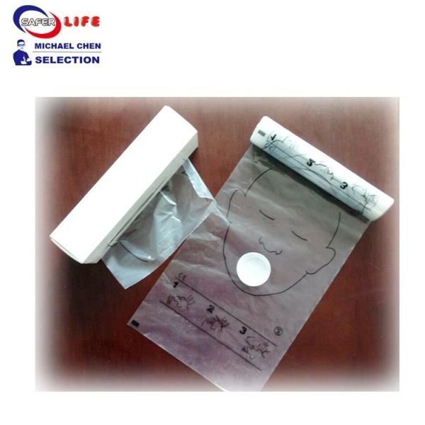 China manufacturer Dispenser Disposable CPR mask manikin training face shield roll mask