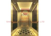 Elevador Gearless de Roomless do motor do MRL de 12 pessoas com diodo emissor de luz Downlight