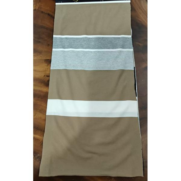 Чистый хлопок и эластичный экологически чистый и удобный для кожи полосатый материал для повседневной носки