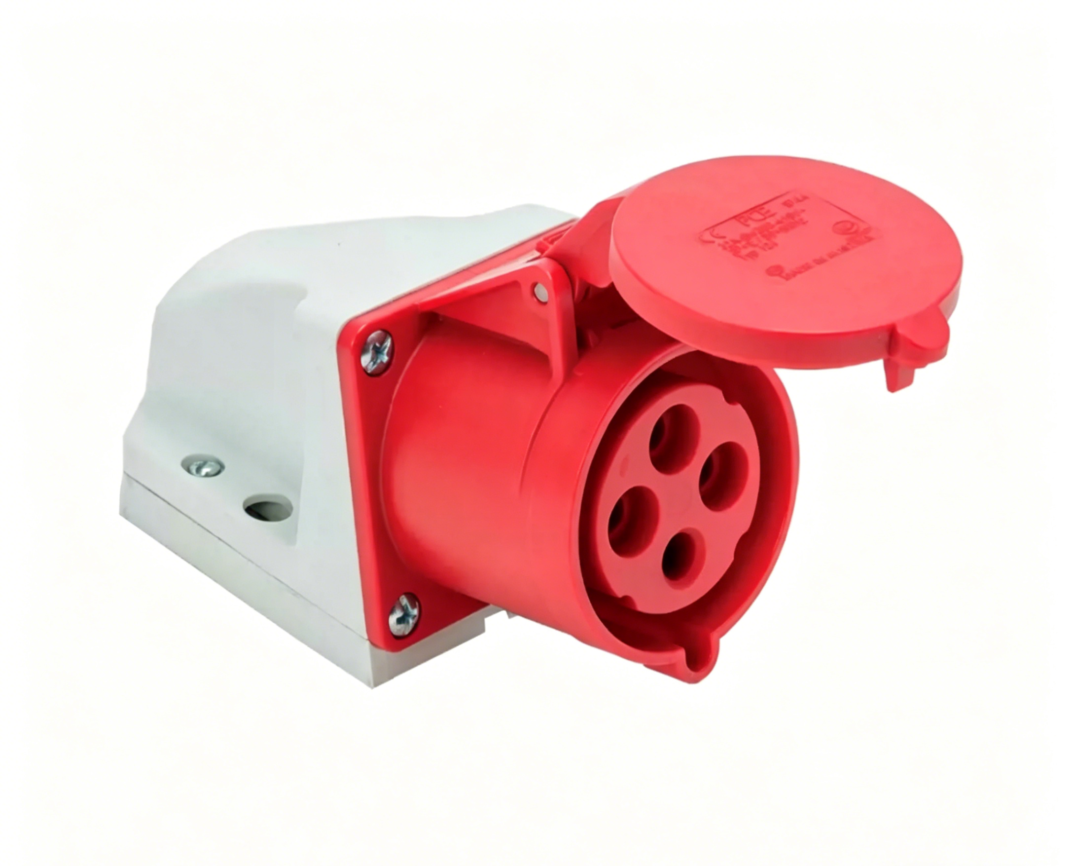 Austrian PCE Industrial Plug Surface-Mounted Socket Three-Phase Four-Wire Equipment 380V-32A-4-Pin-IP44-124