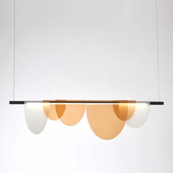 Nordic Blue Amber Acrylic Pendant Lights Living Room Makaron Hanging Lamp（WH-AP-680）
