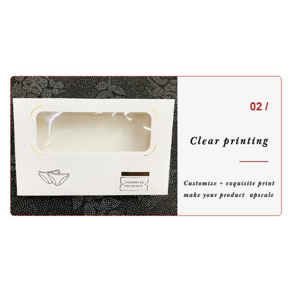 ODM Children's Coated Paper Underwear Clothes Cardboard Shirt Boxes With Window