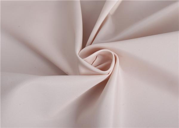 107GSM 75D Coated Pink Polyester Fabric WR Woven Plain Memory Windbreaker Jacket Material