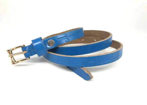 1.5cm Wide Alloy Buckle Women's Fashion Leather Belts