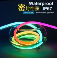 Couleur de Progra chassant la lumière au néon programmable au néon de corde du câble DMX512 LED de pixel accessible magique de Digital RVB LED